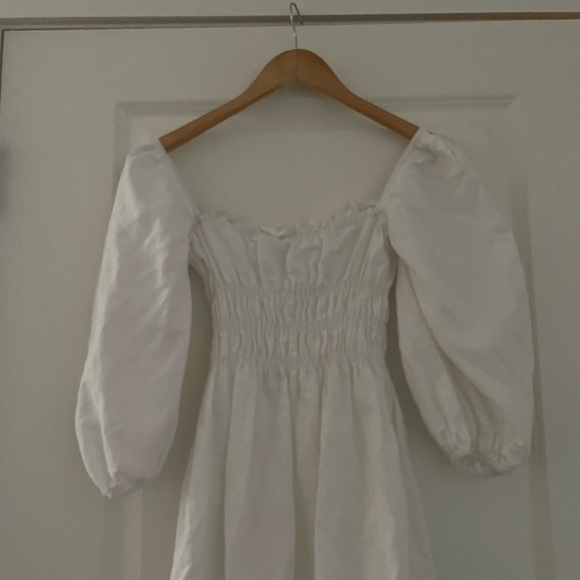 Charlie Holiday Boheme Linen Puff Sleeve Mini Dress - Picture 14 of 14